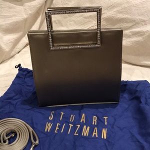 Vintage Satin Stuart Weitzman Evening Bag NWOT